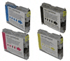 Brother Compatible LC51 LC51BK, LC51C, LC51M, LC51Y Ink Cartridge Set of 4