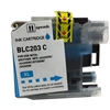 Compatible Brother LC203C Cyan Ink Cartridge - Replacement Ink Catridge for MFC-J4320DW. MFC-J4420DW, MFC-J4620DW, MFC-J5520DW, MFC-J5620DW, MFC-J5720DW