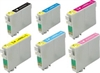 Compatible Epson T079  T079120, T079220, T079320,T079420, T079520, T079620 Ink Cartridge Set of 6 for Stylus Photo 1400