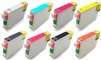 Compatible Epson T087  T0870, T0871, T0872, T0873, T0874, T0875, T0876, T0877, T0878, T0879 Ink Cartridge Set of 8 for Stylus Photo R1900