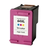 HP N9J91AN (HP 64XL) High-Yield Tri-Color Ink Remanufactured Cartridge