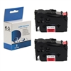 Brother TZ-431/TZE-431 P-touch Black on Red 12mm 1/2" Label Tape